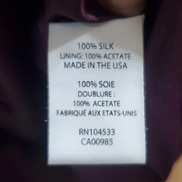 Nanette lepore crepe silk shift dress sleeveless blue purple pattern - Picture 6 of 6